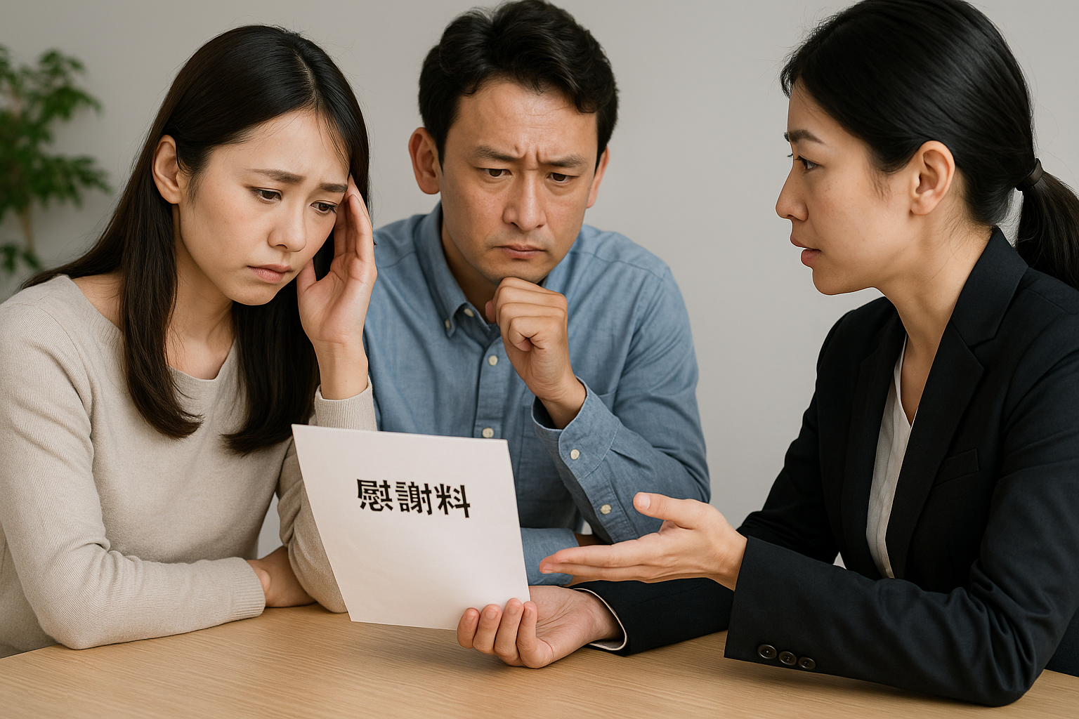 慰謝料減額の話し合い