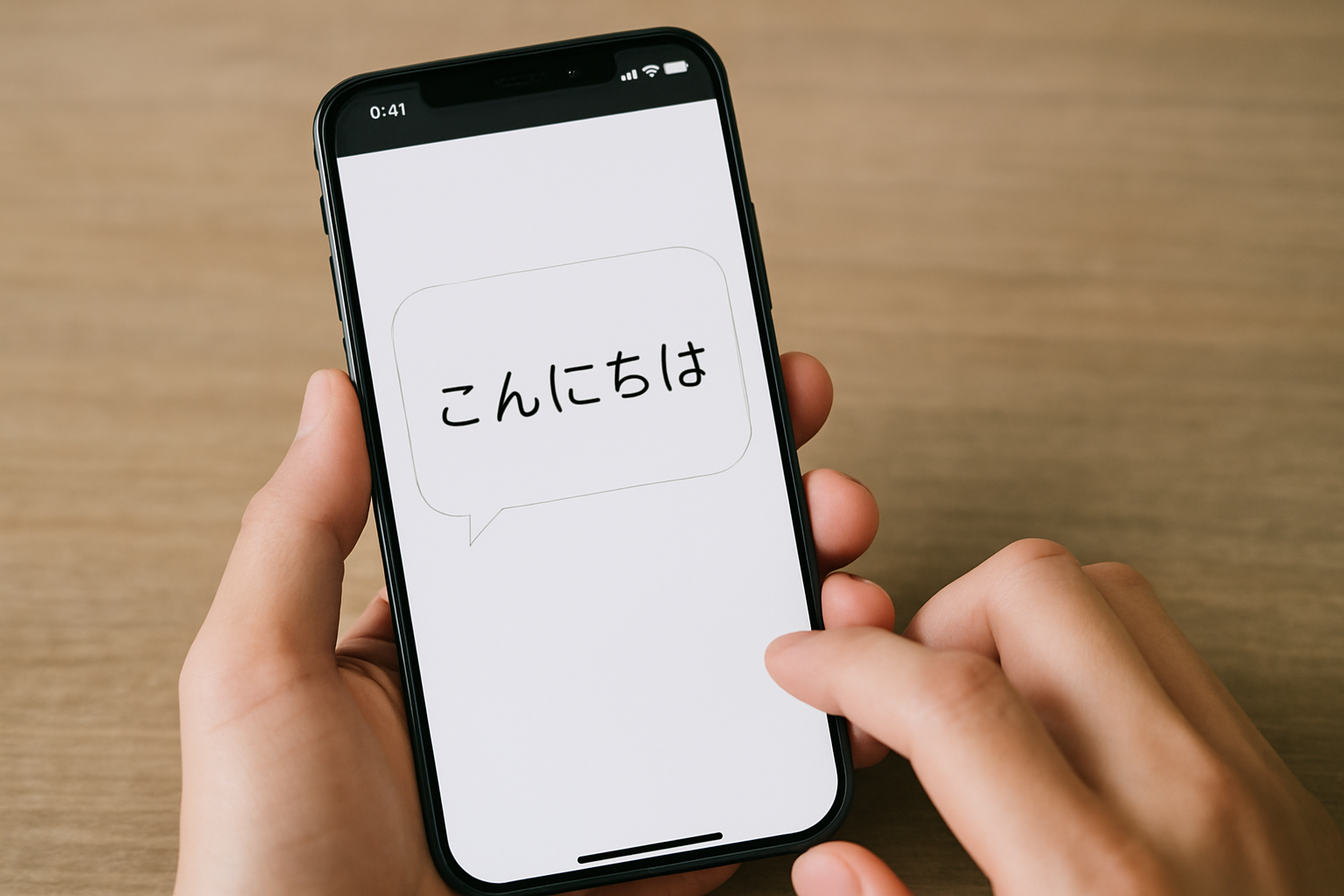 スマートフォンのメッセージ