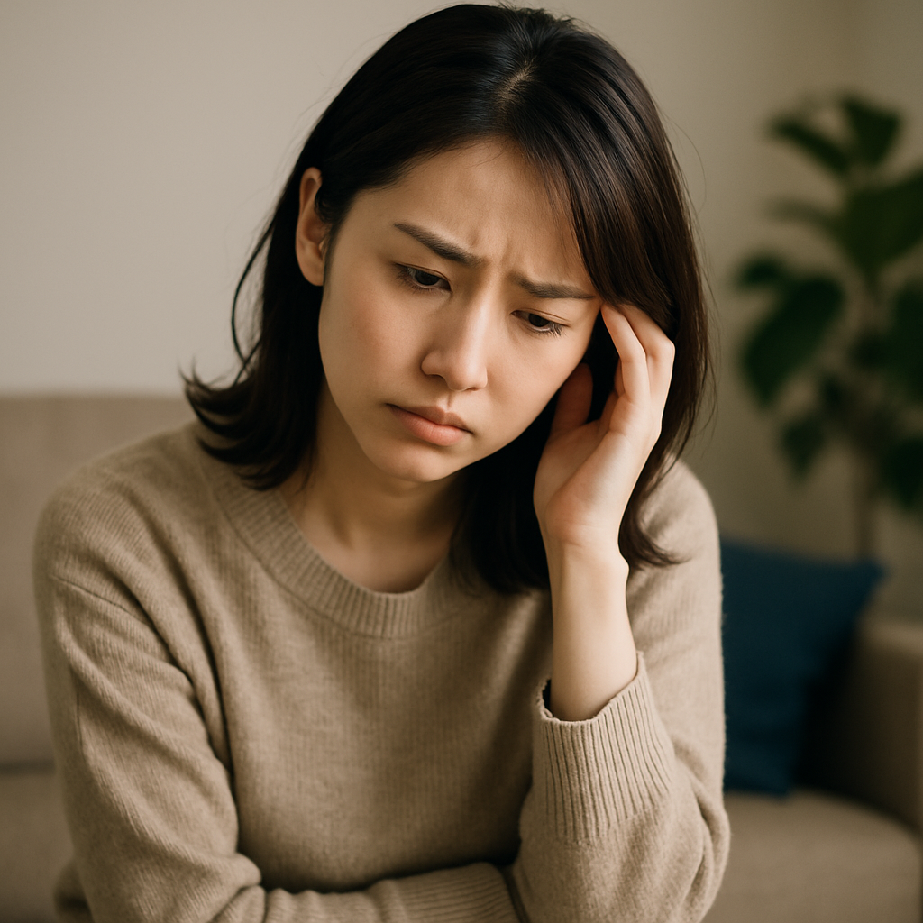 悩んでる女性