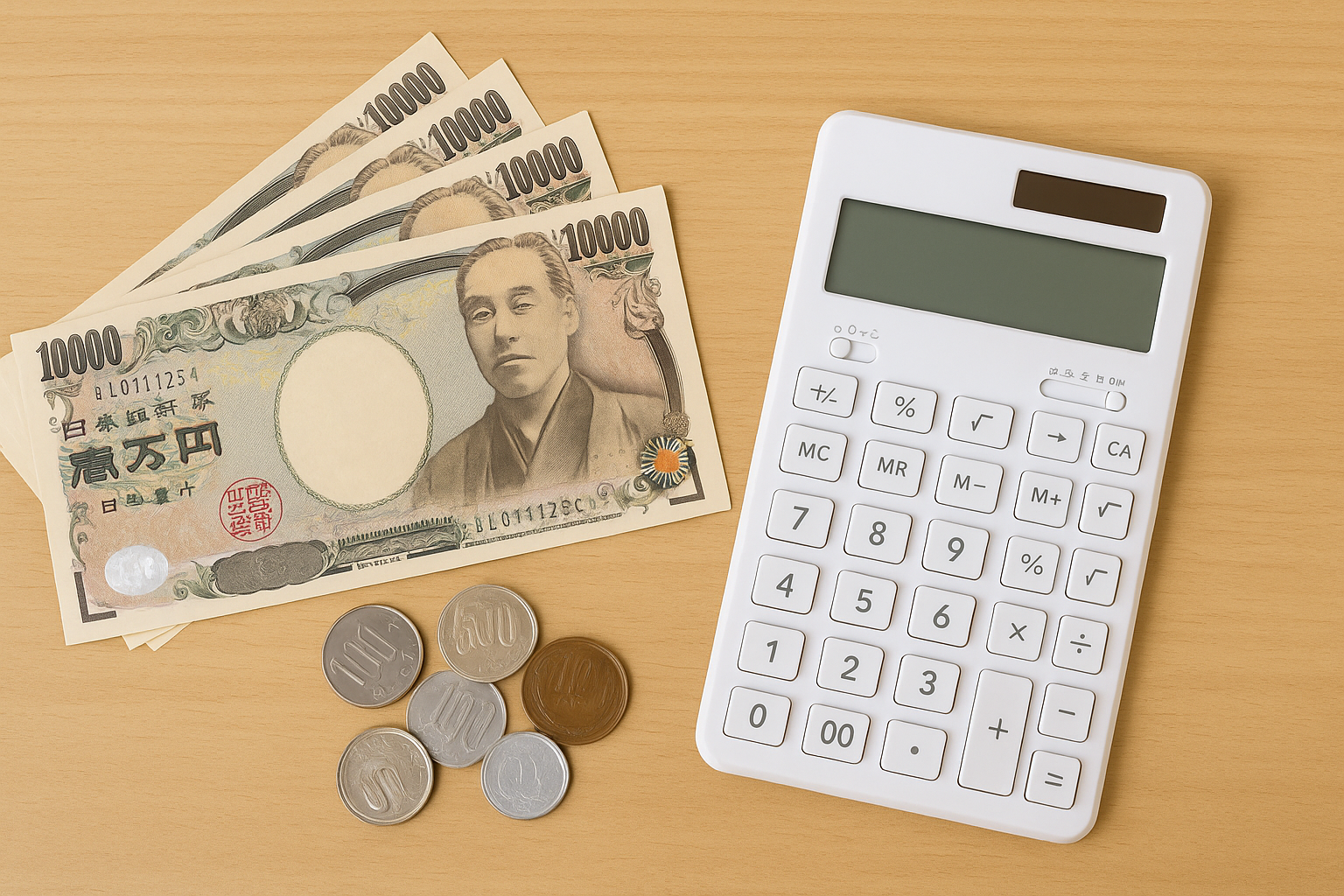 電卓とお金