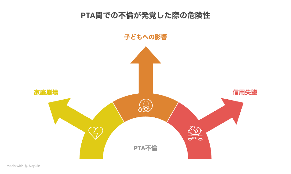 PTA間での不倫が発覚した際の危険性