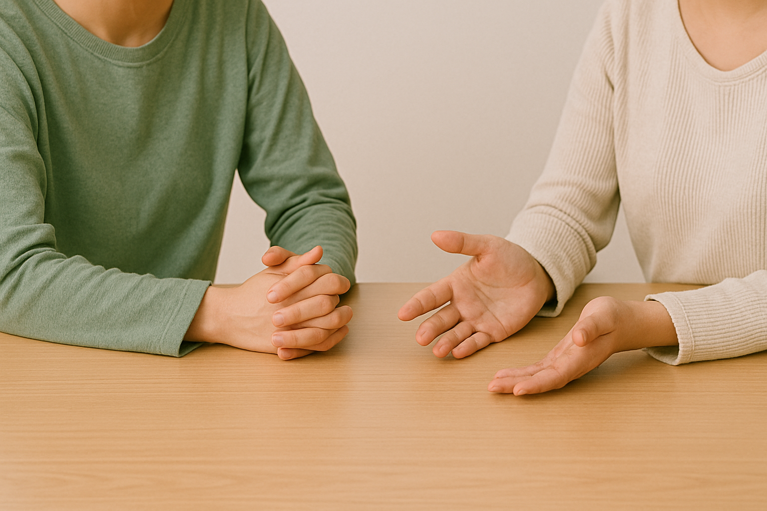 話し合いをしている様子