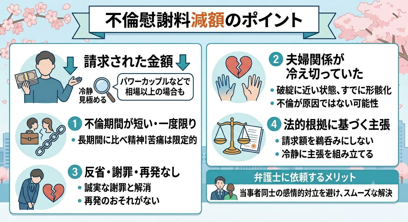 慰謝料減額の方法