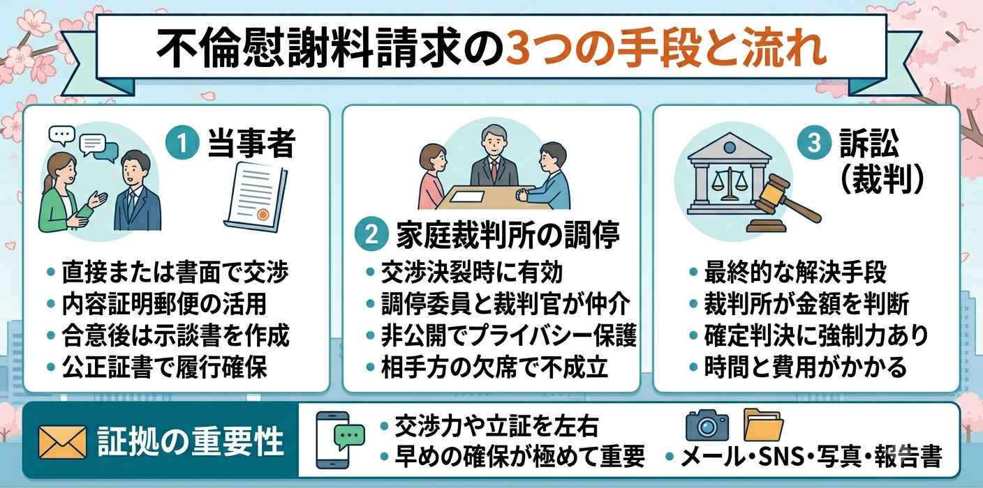 慰謝料請求の方法