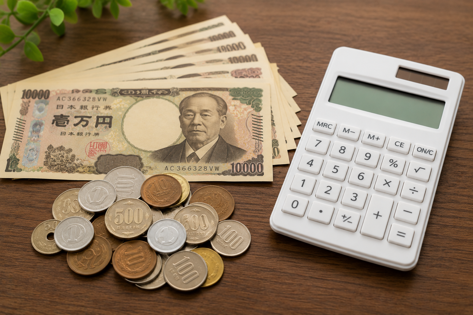 お金と電卓