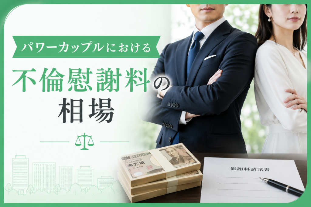 パワーカップルにおける不倫慰謝料の相場