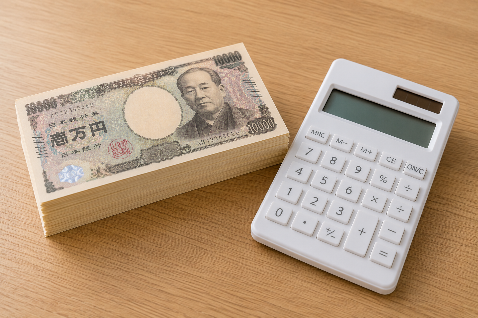 お金と電卓