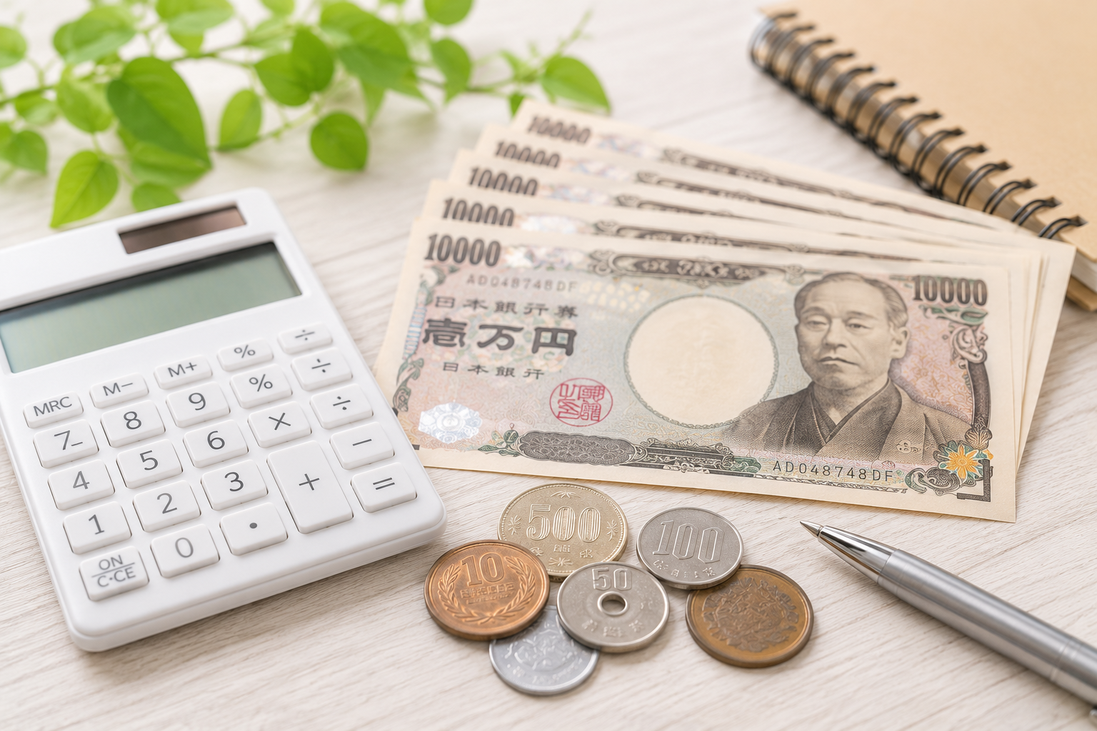お金と電卓