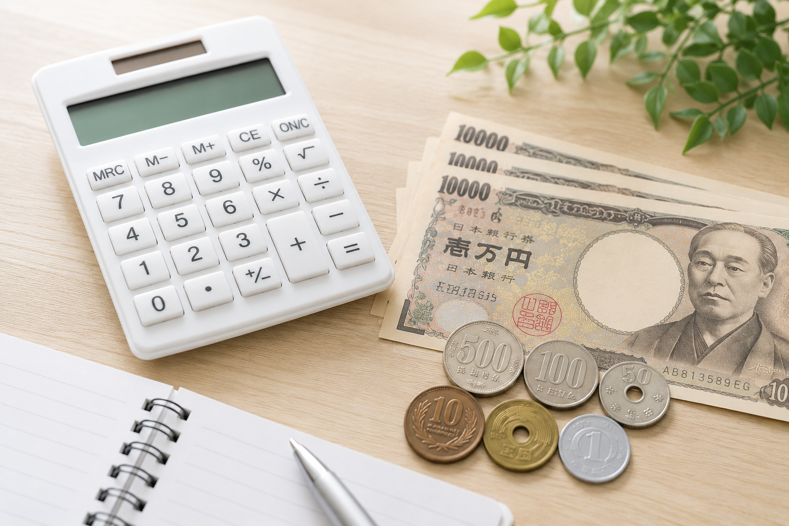 お金と電卓