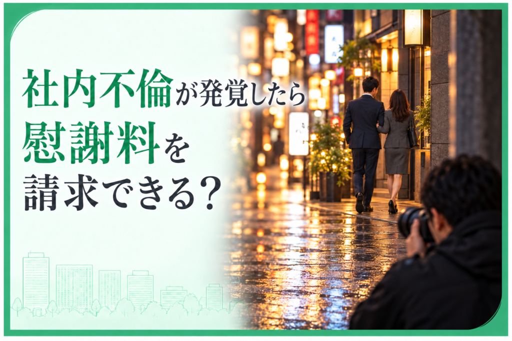 社内不倫が発覚したら慰謝料を請求できる？